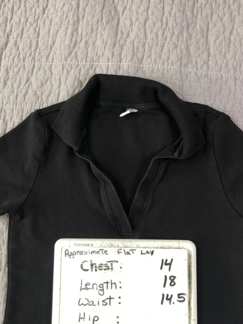 4/$15 Old Navy Polo Shirt Girl Small Black Classic Preppy School Casual